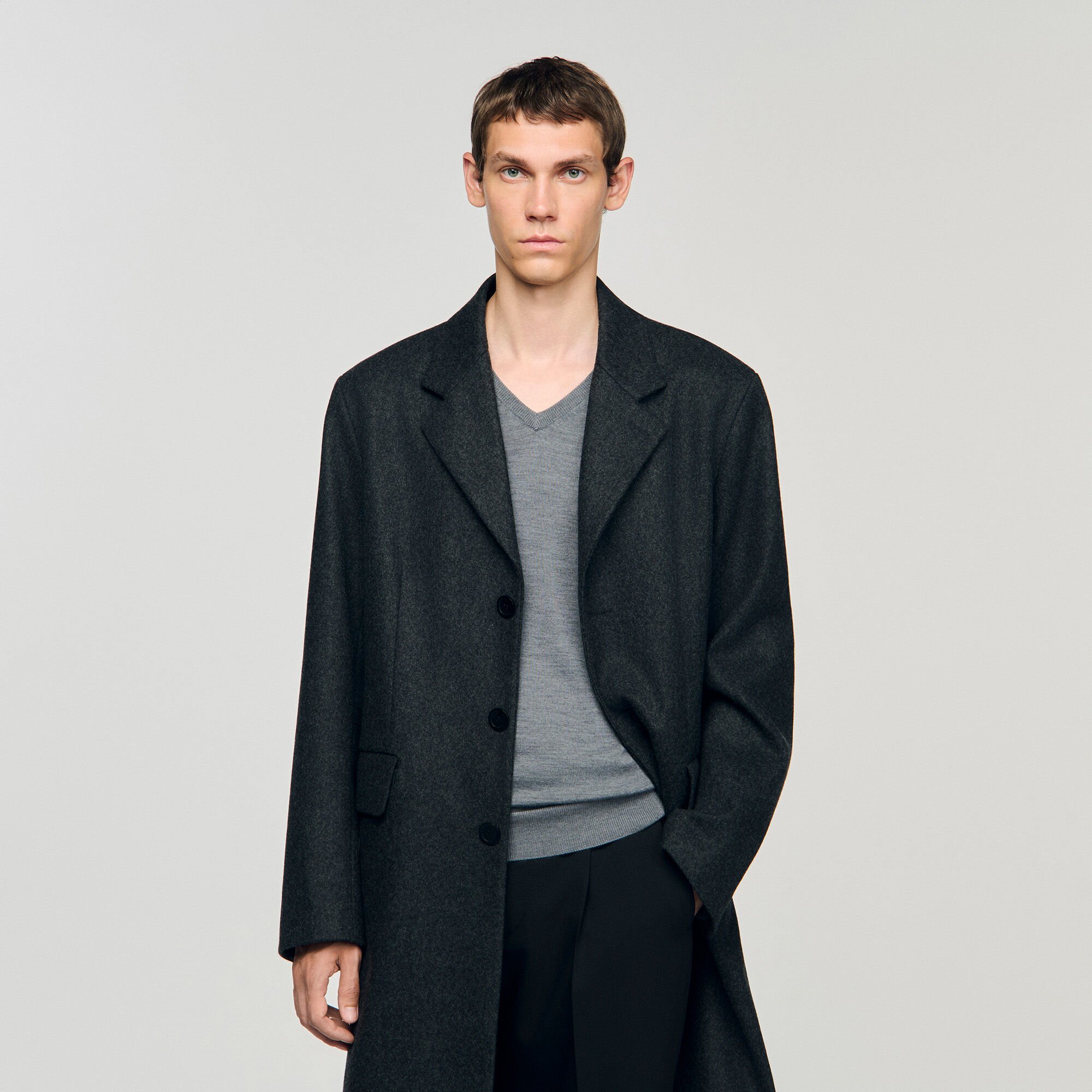 Cappotto in panno di lana