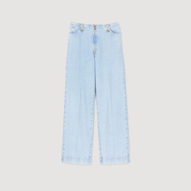 Jeans larghi délavé