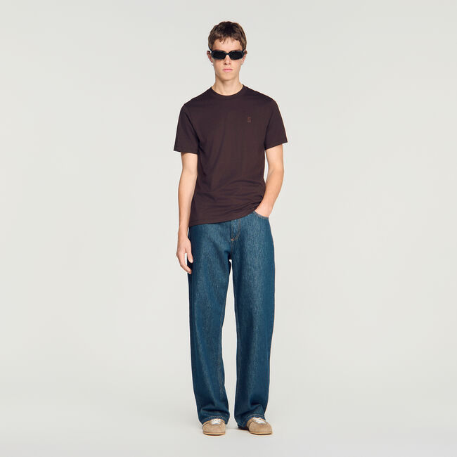 T-shirt in cotone con logo