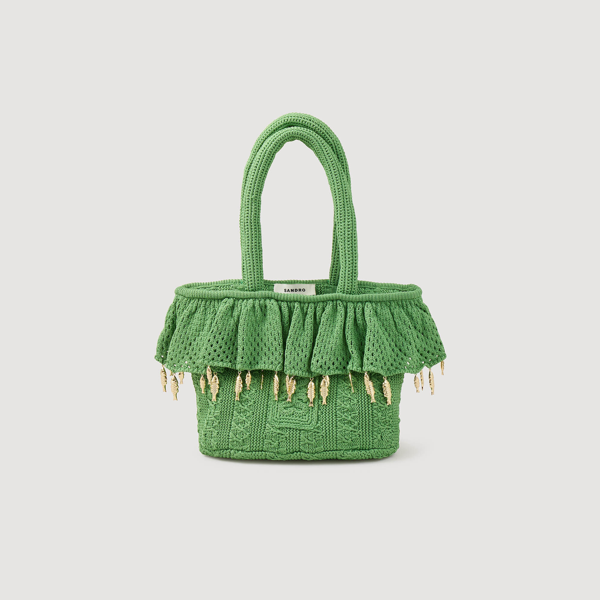 Borsa in crochet con nappine