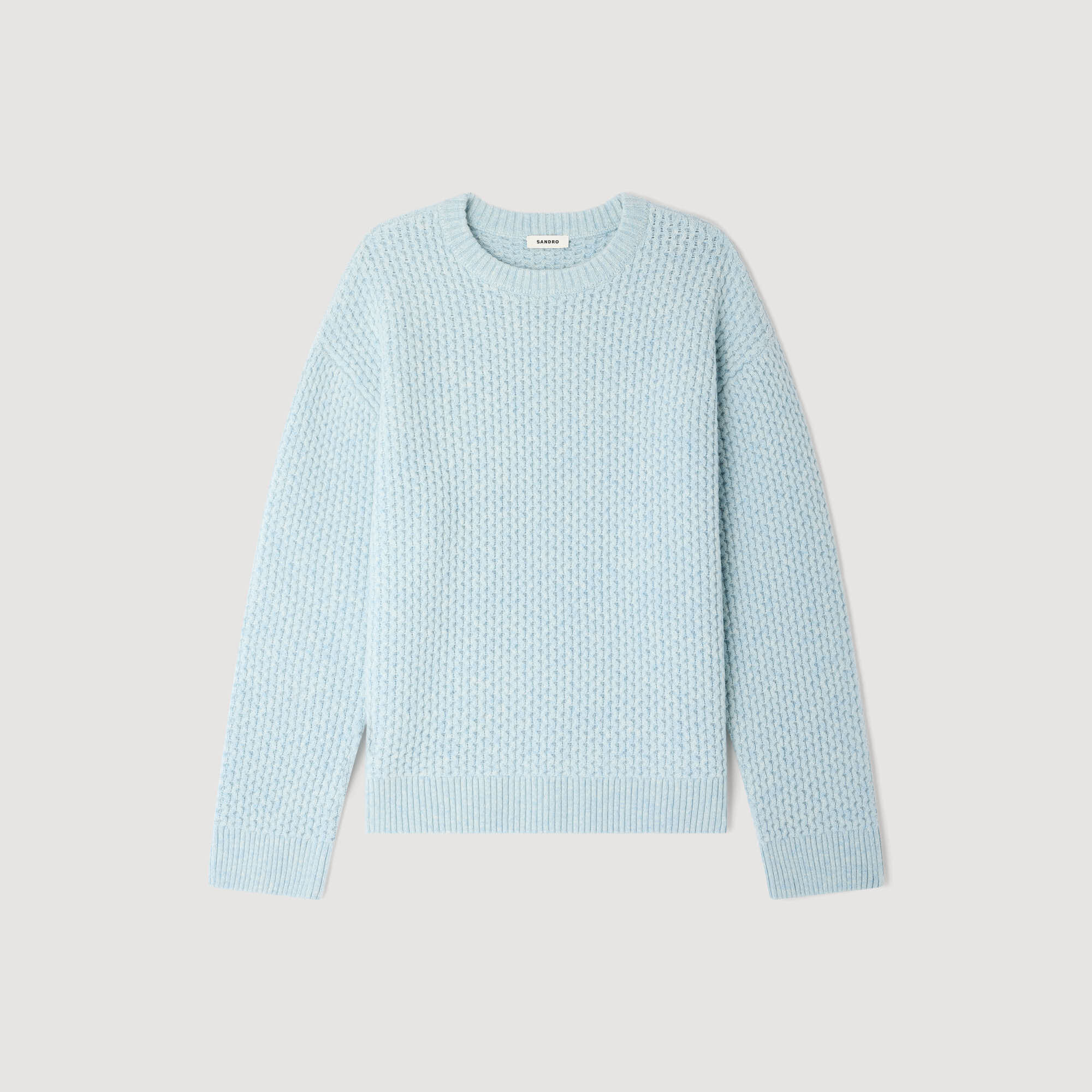 Maglione in lana punto nido d'ape