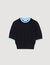 Maglione corto bicolore