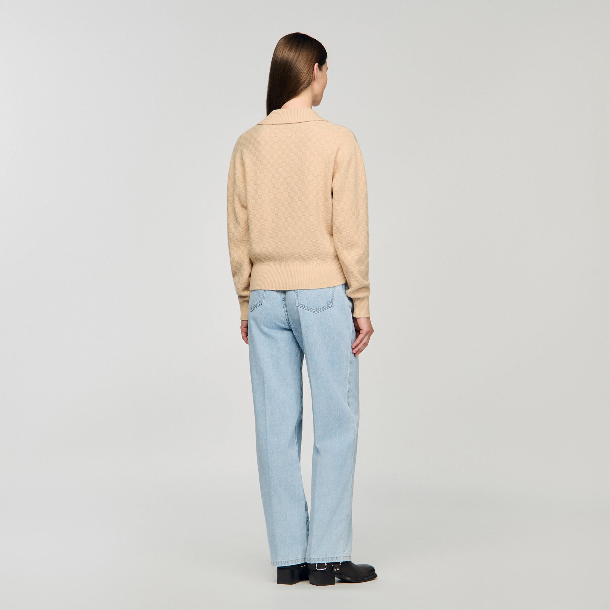 Maglione con colletto a polo