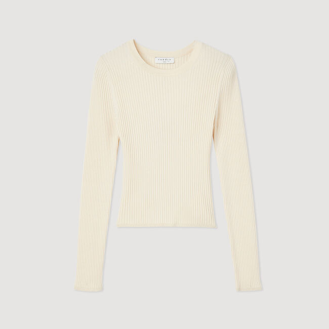 Pullover in maglia con schiena scoperta