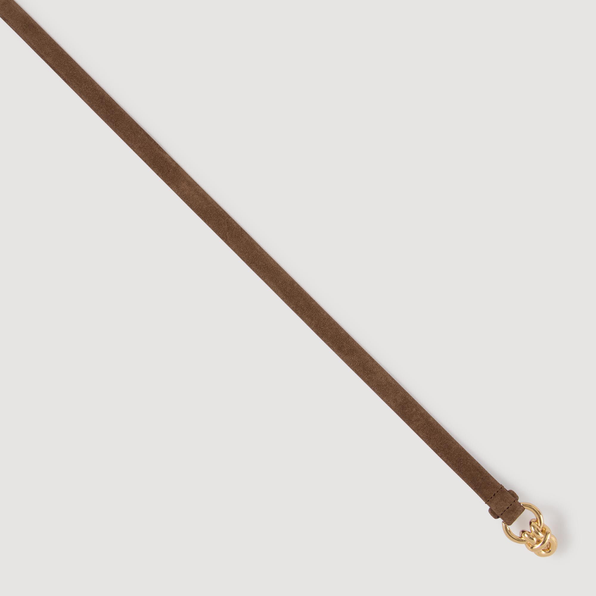 Cintura in pelle scamosciata