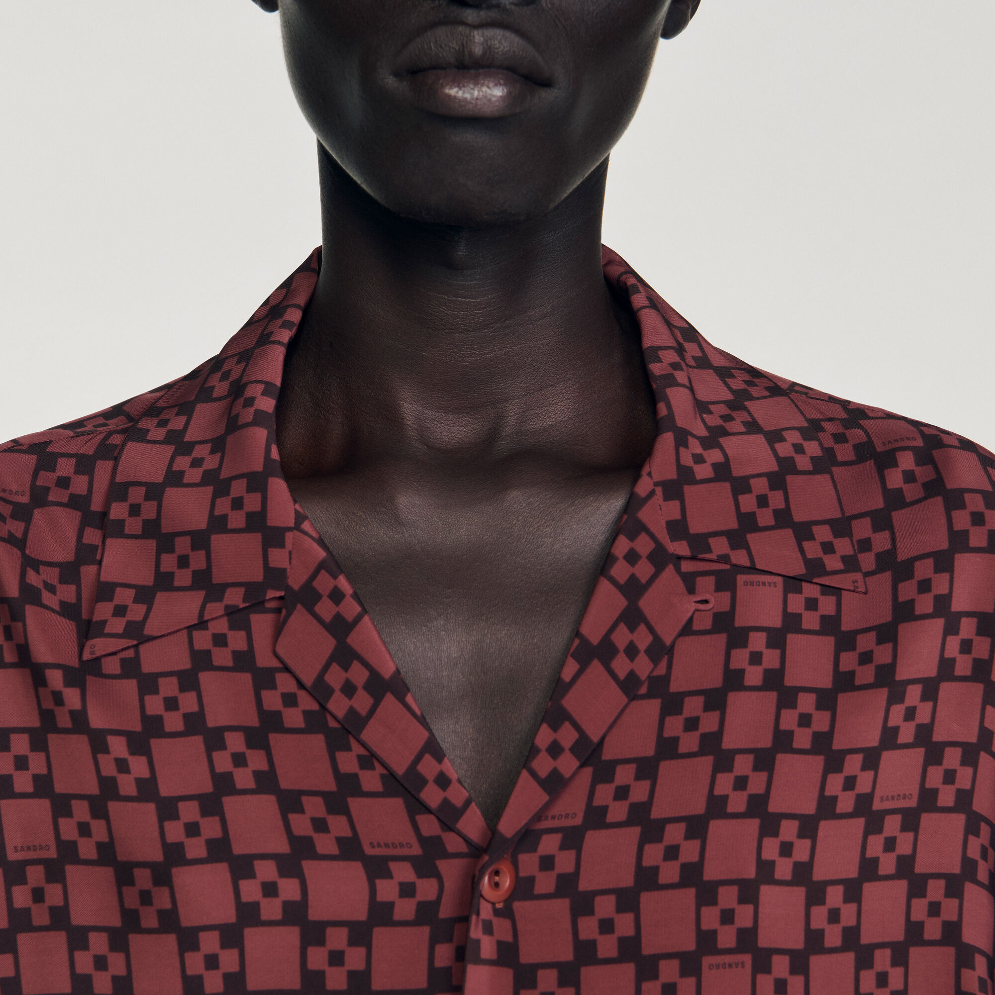 Camicia fluida con stampa