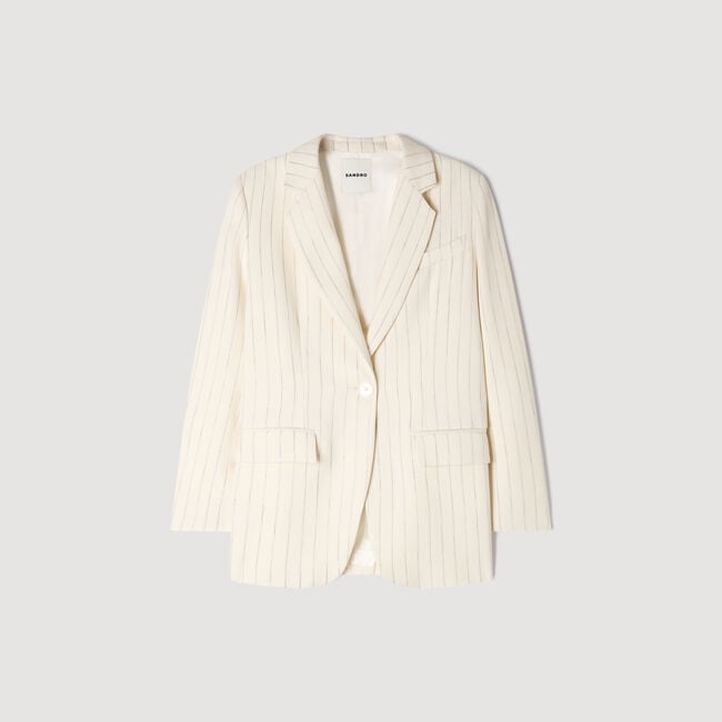Giacca da tailleur a righe
