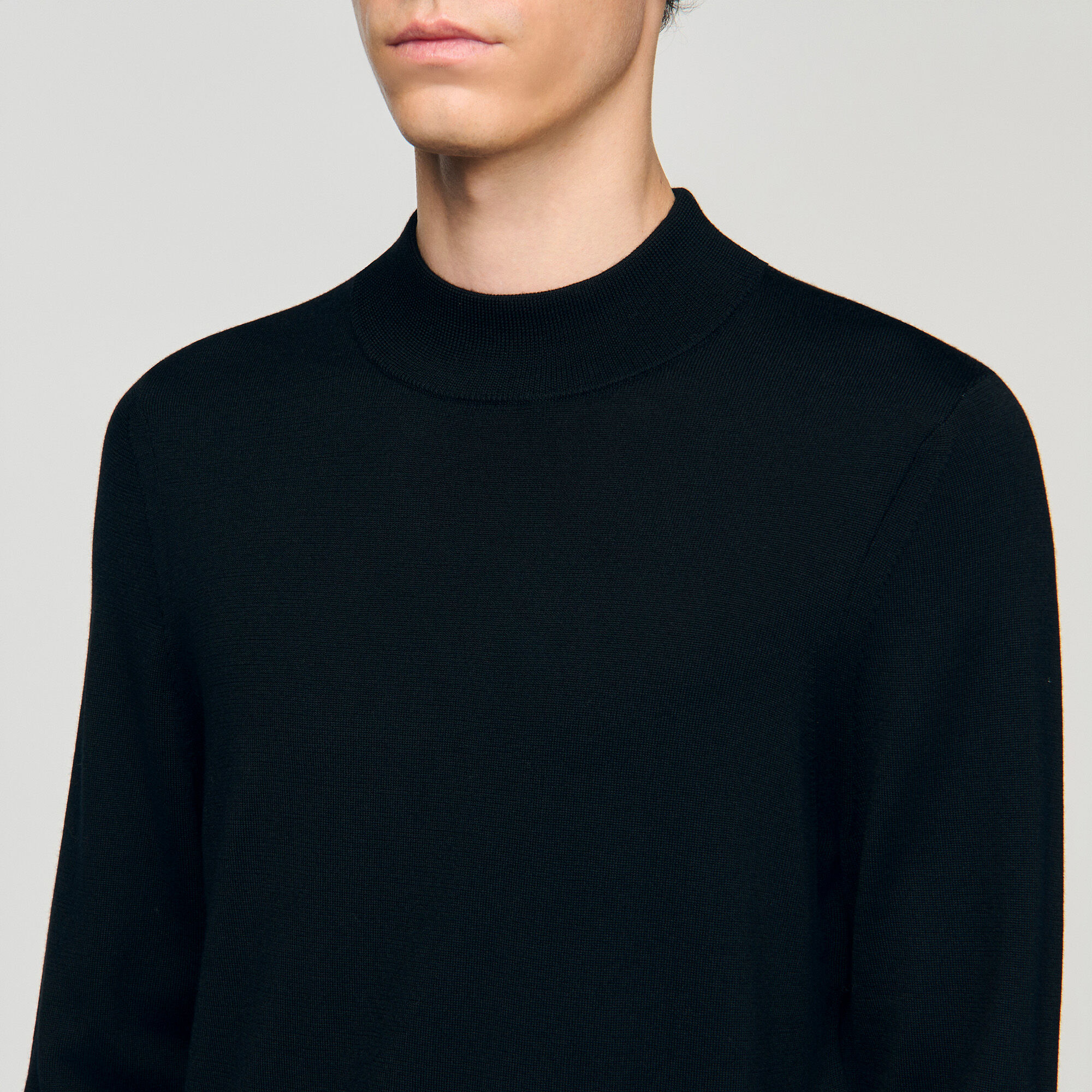 Pullover con collo a lupetto