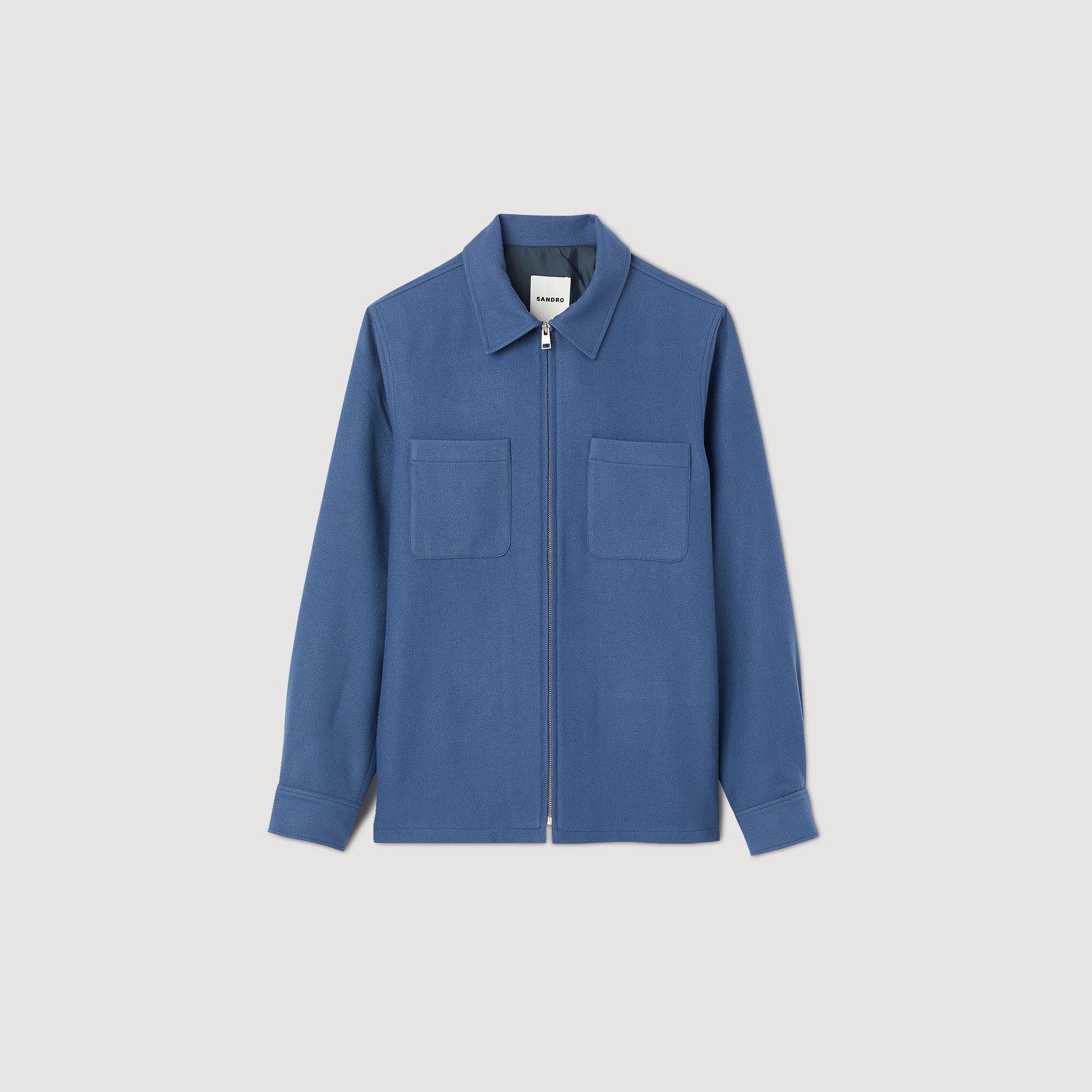 Overshirt in lana