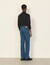 Pantaloni in jeans leggermente svasati