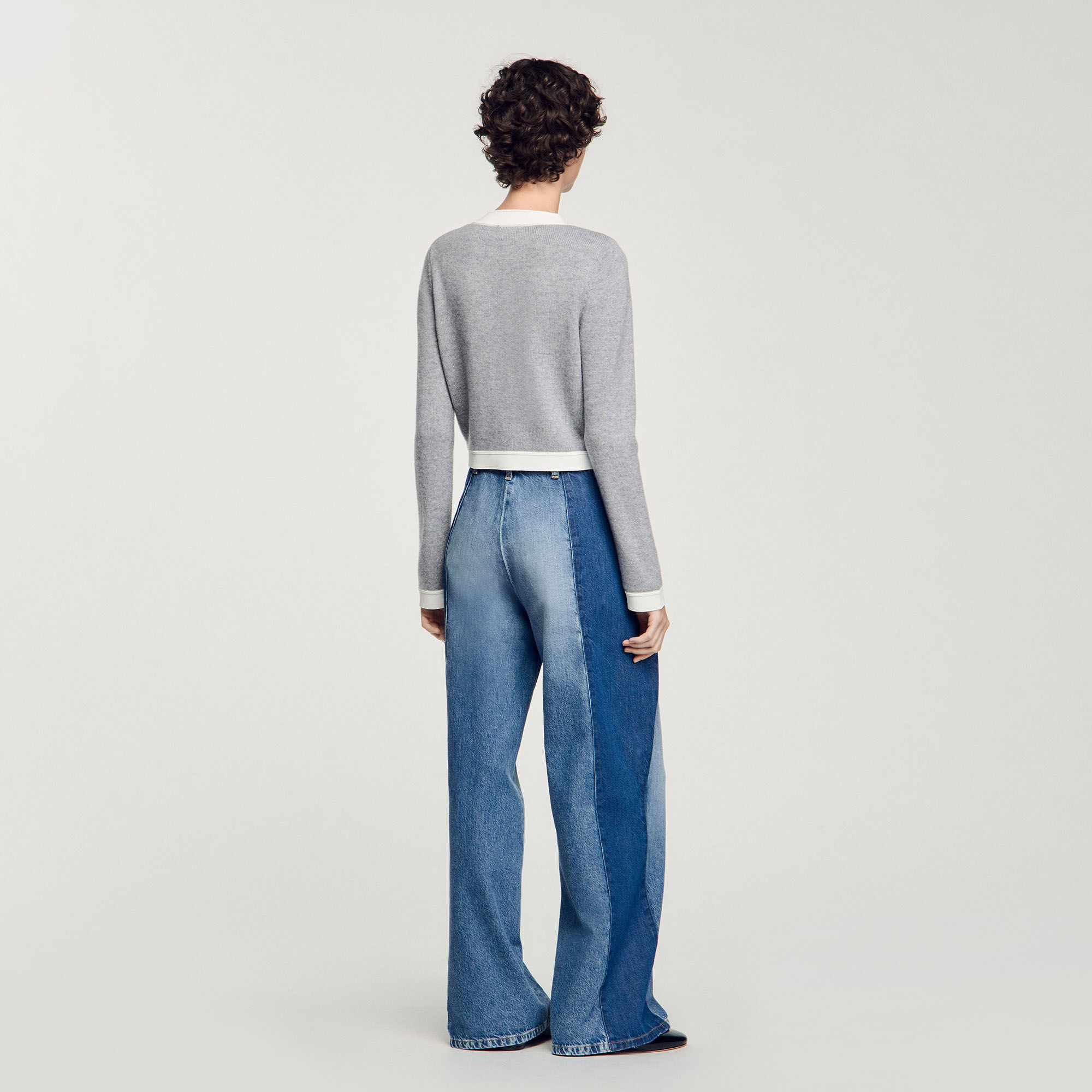Cardigan bicolor
