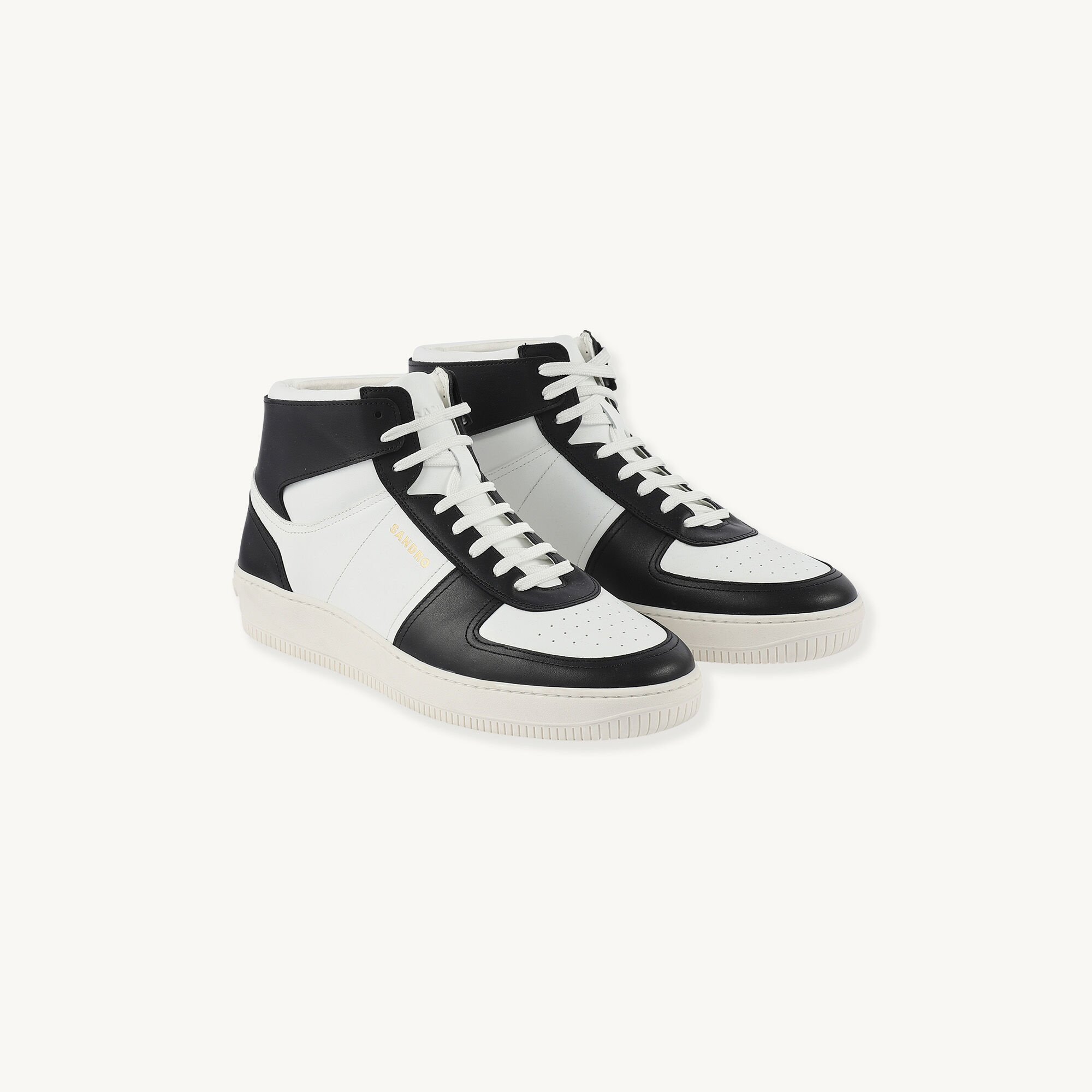 Sneaker alte in pelle