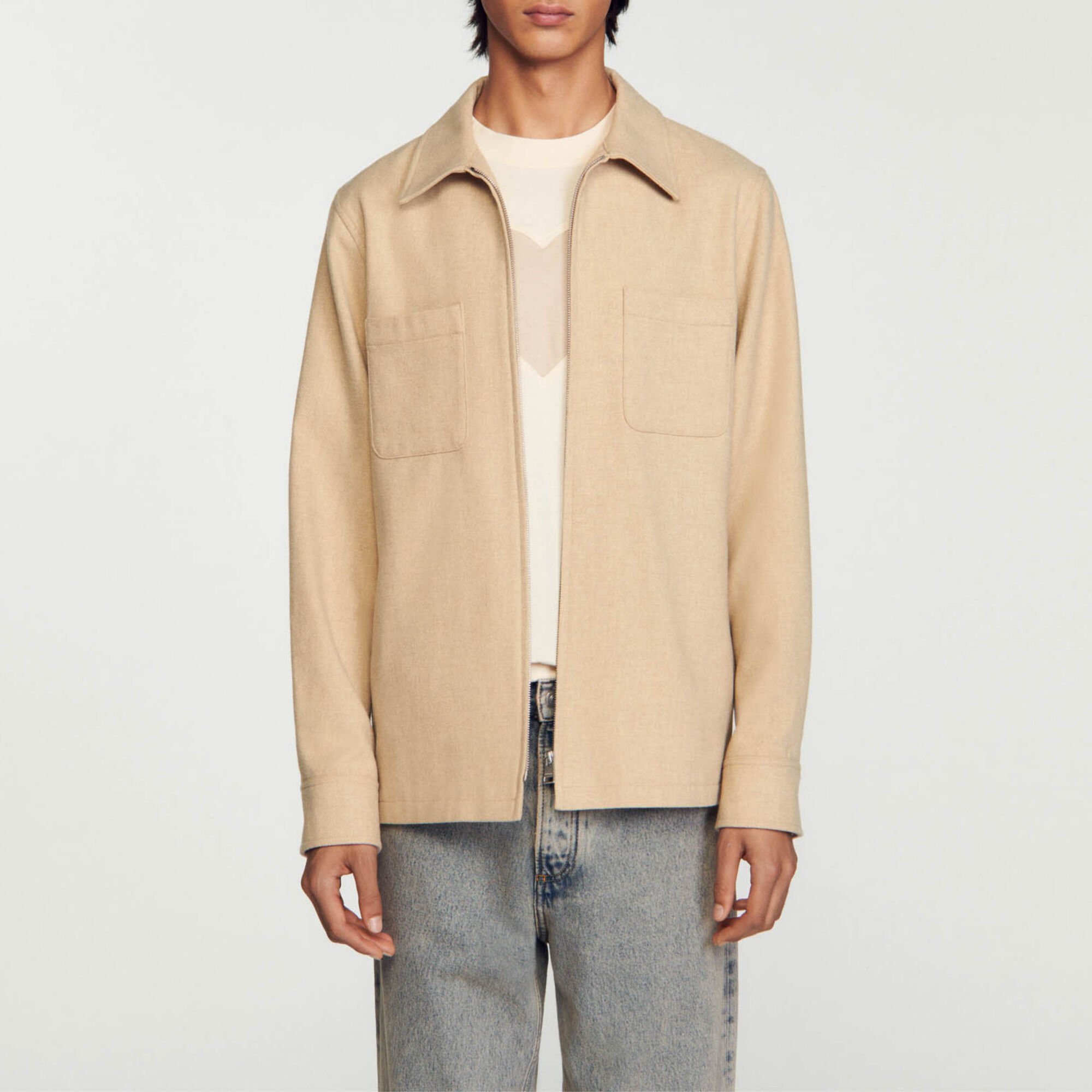 Overshirt in lana