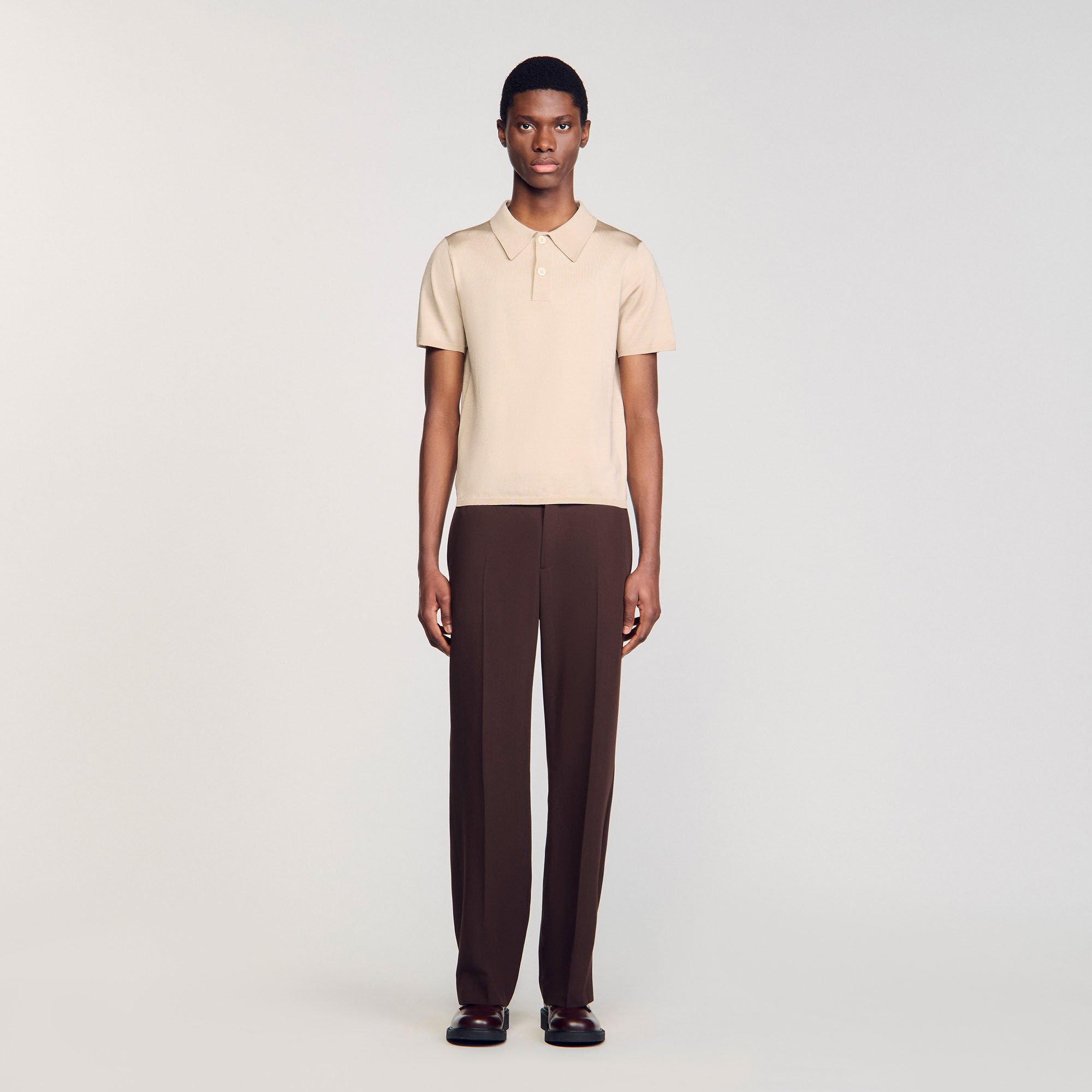 Polo in maglia a maniche corte