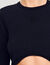 T-shirt corta con ricamo
