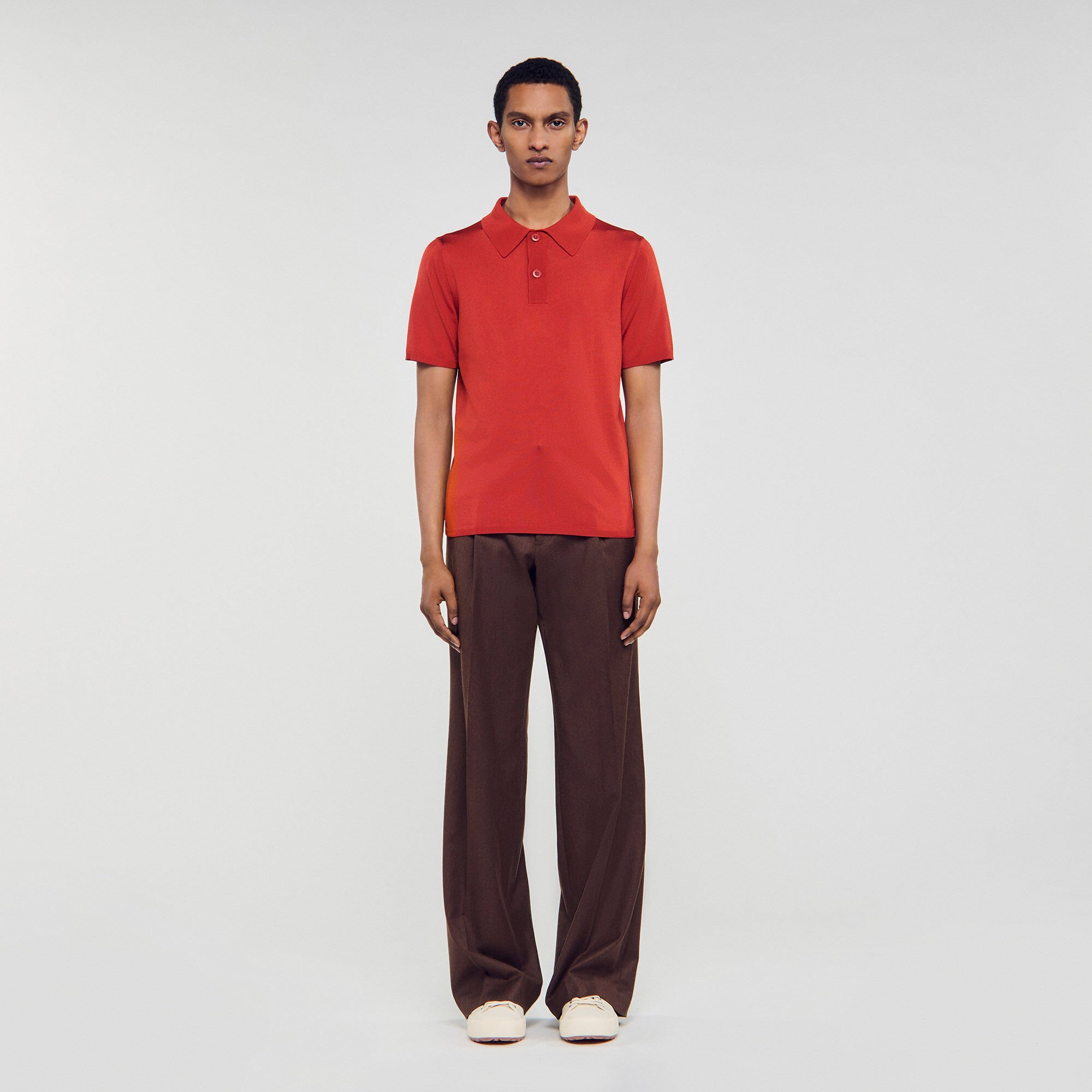 Polo in maglia a maniche corte