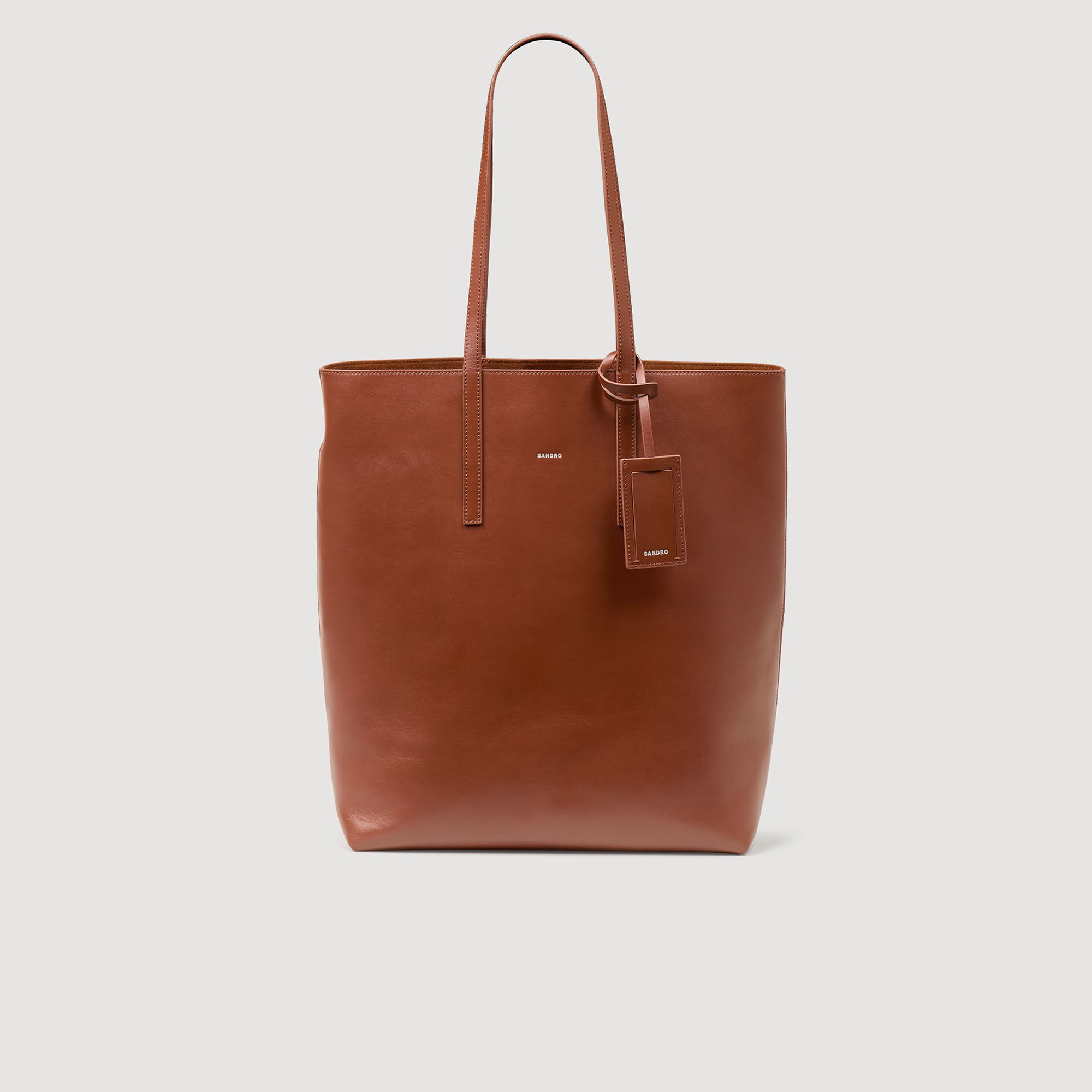 Shopping bag in pelle