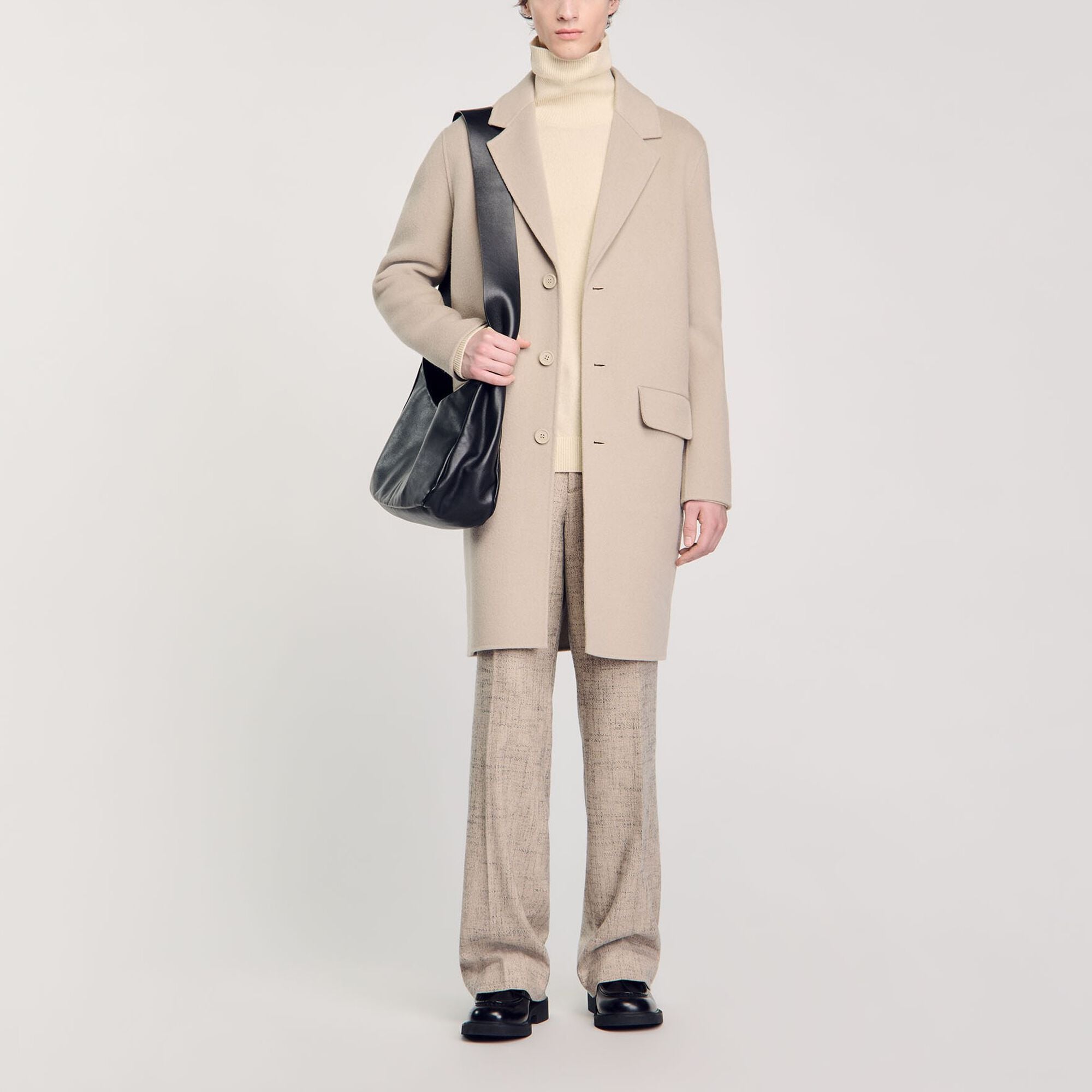 Cappotto dritto in lana - Uomo | Sandro