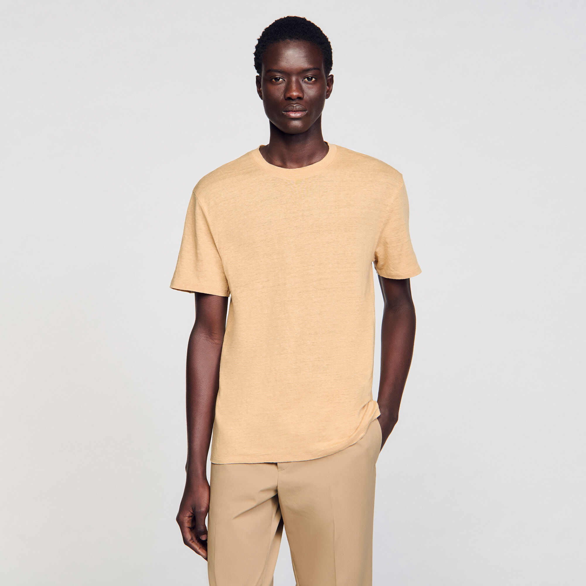 T-shirt in lino certificato