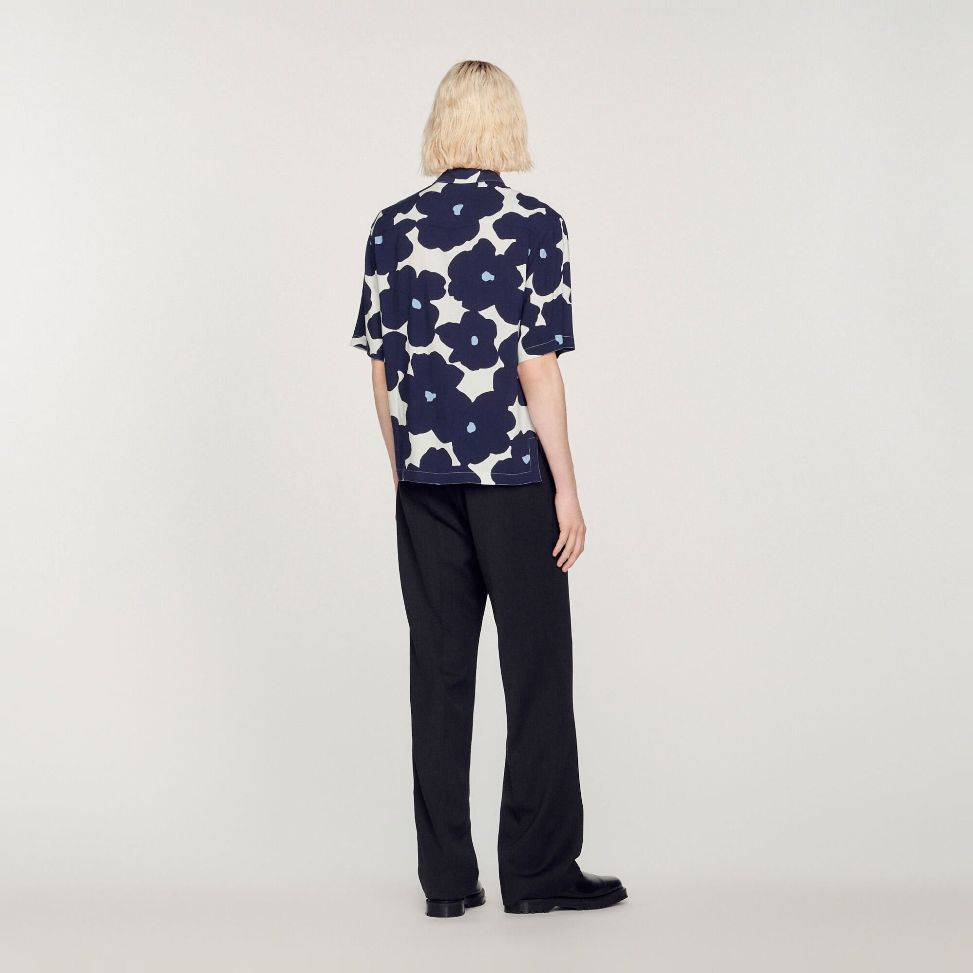 Camicia con stampa floreale
