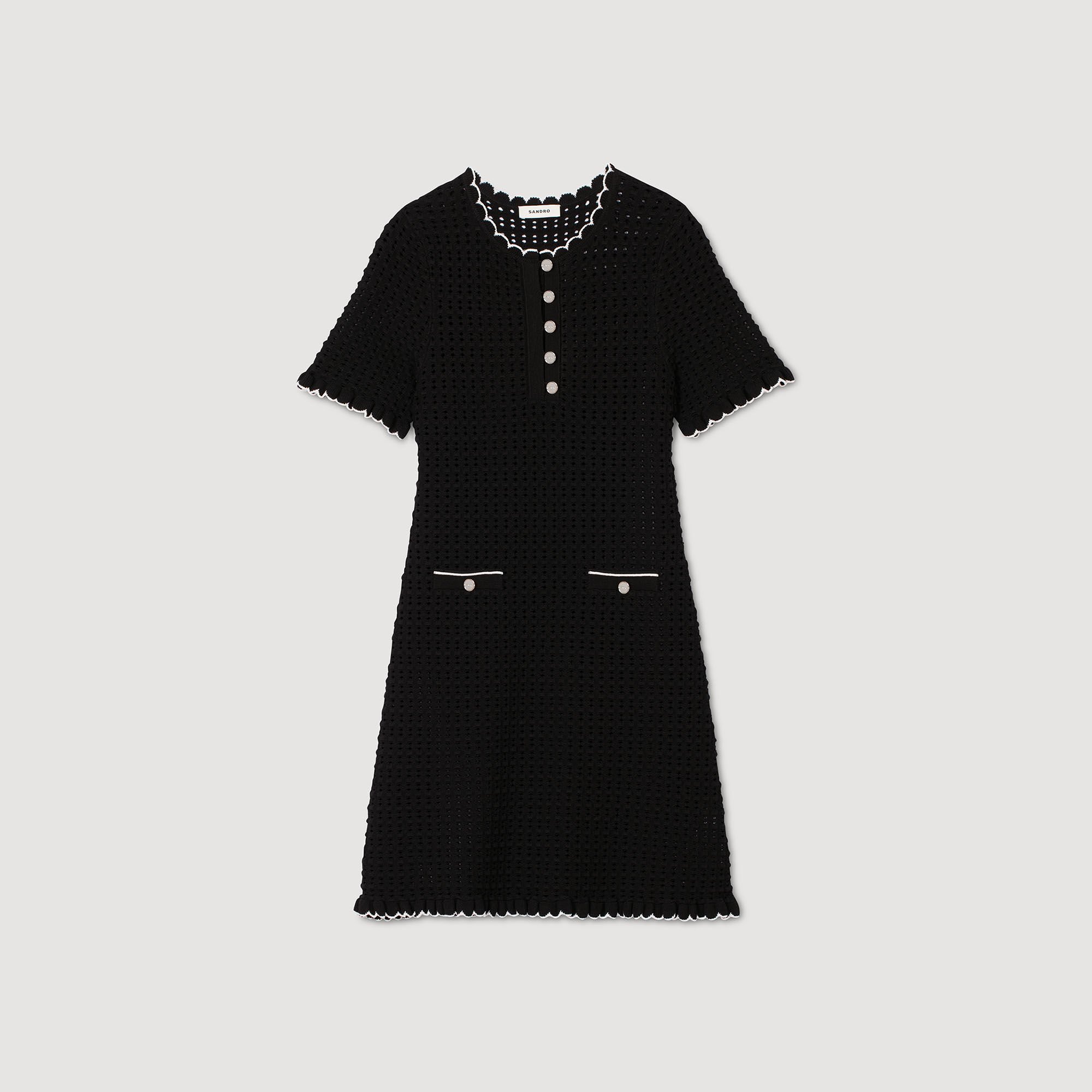 Abito corto in maglia