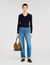 Cardigan corto con colletto polo