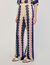Pantaloni in maglia bicolor