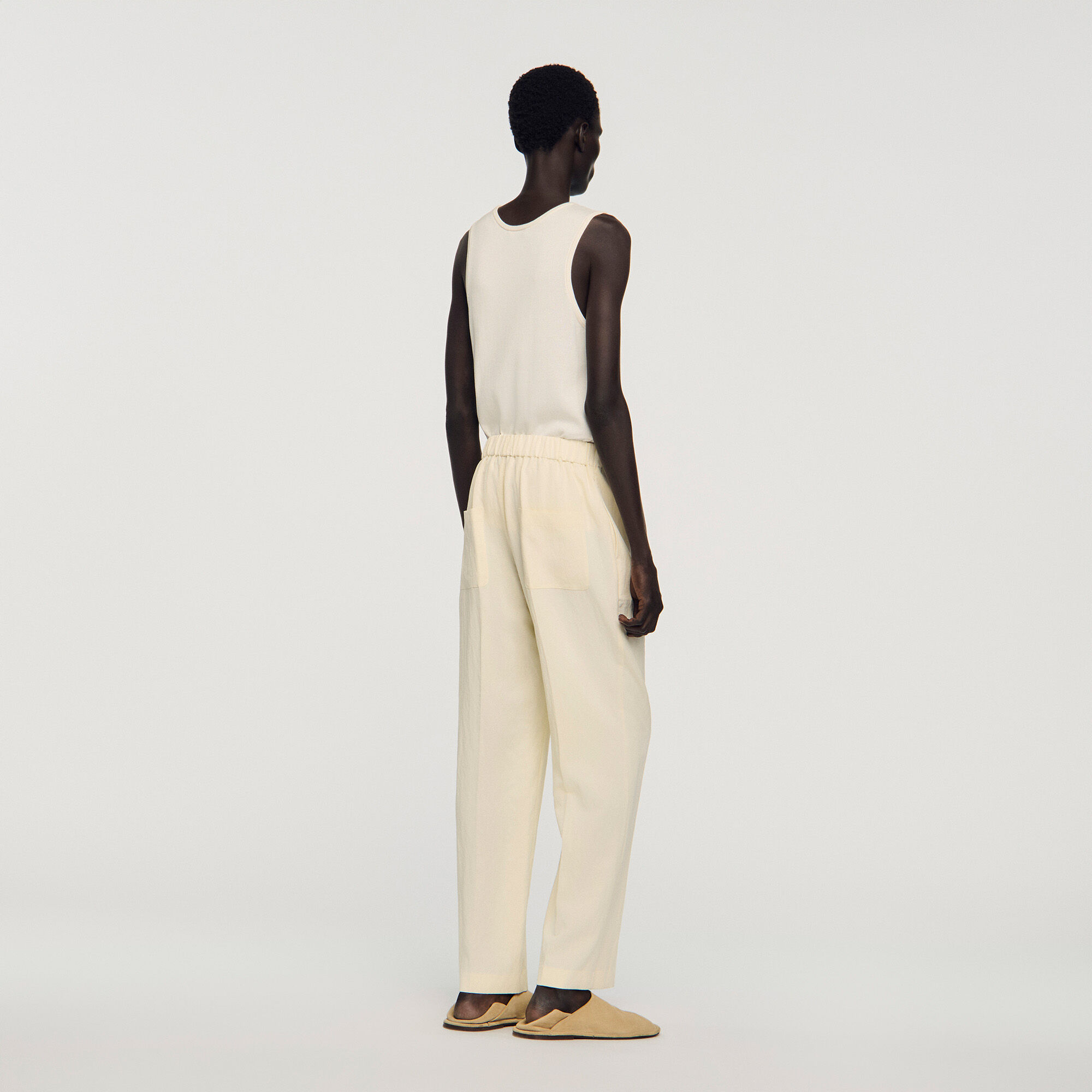 Pantaloni fluidi elasticizzati