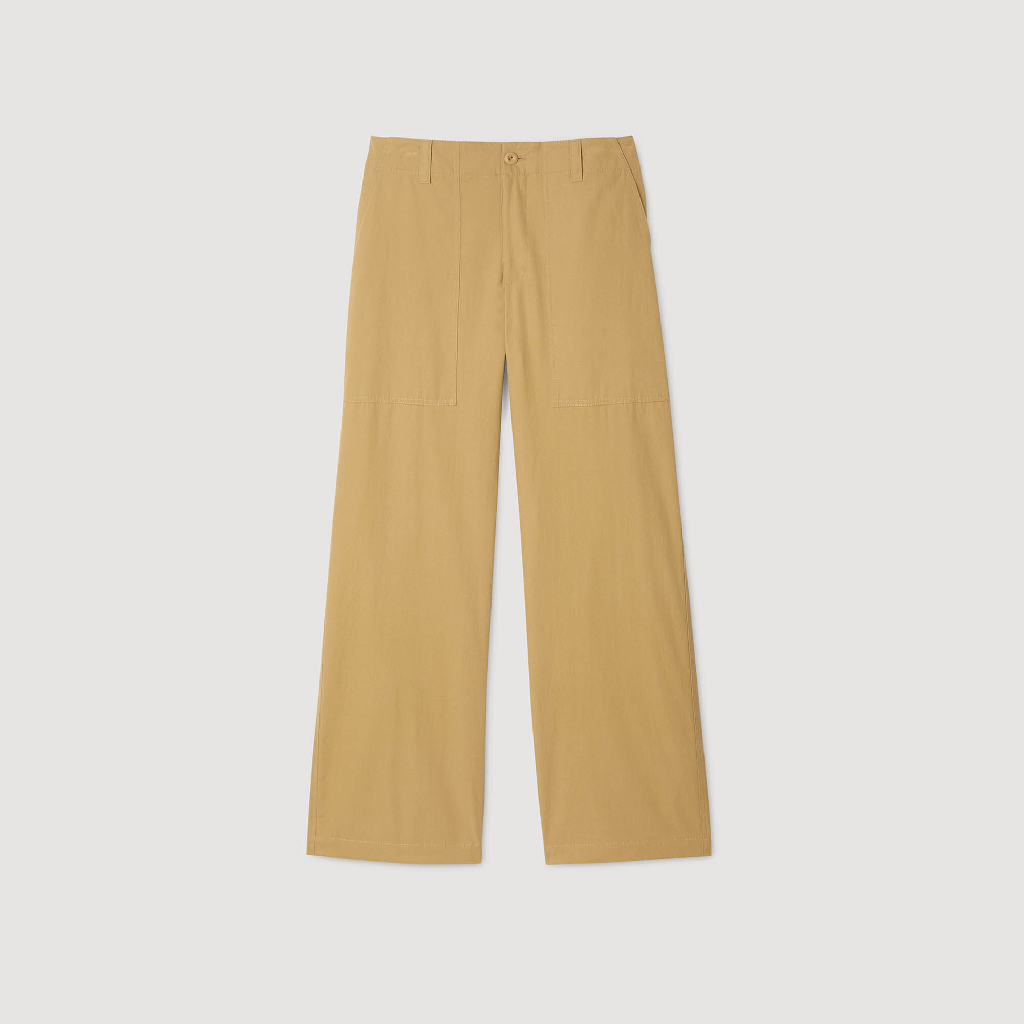Pantaloni larghi in cotone