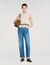 Jeans larghi a righe