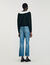 Cardigan con colletto a contrasto