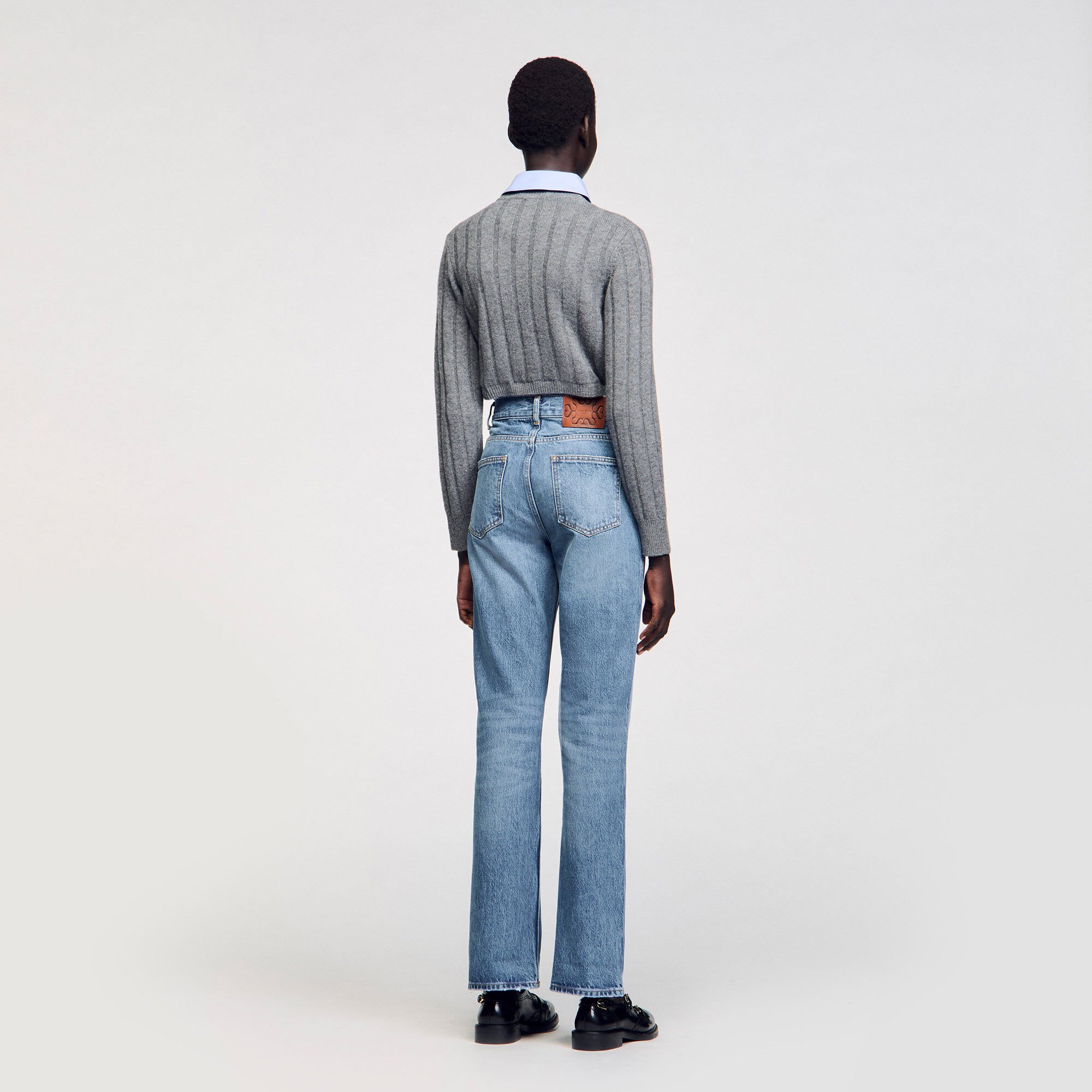 Jeans svasati délavé