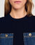 Top in maglia e denim