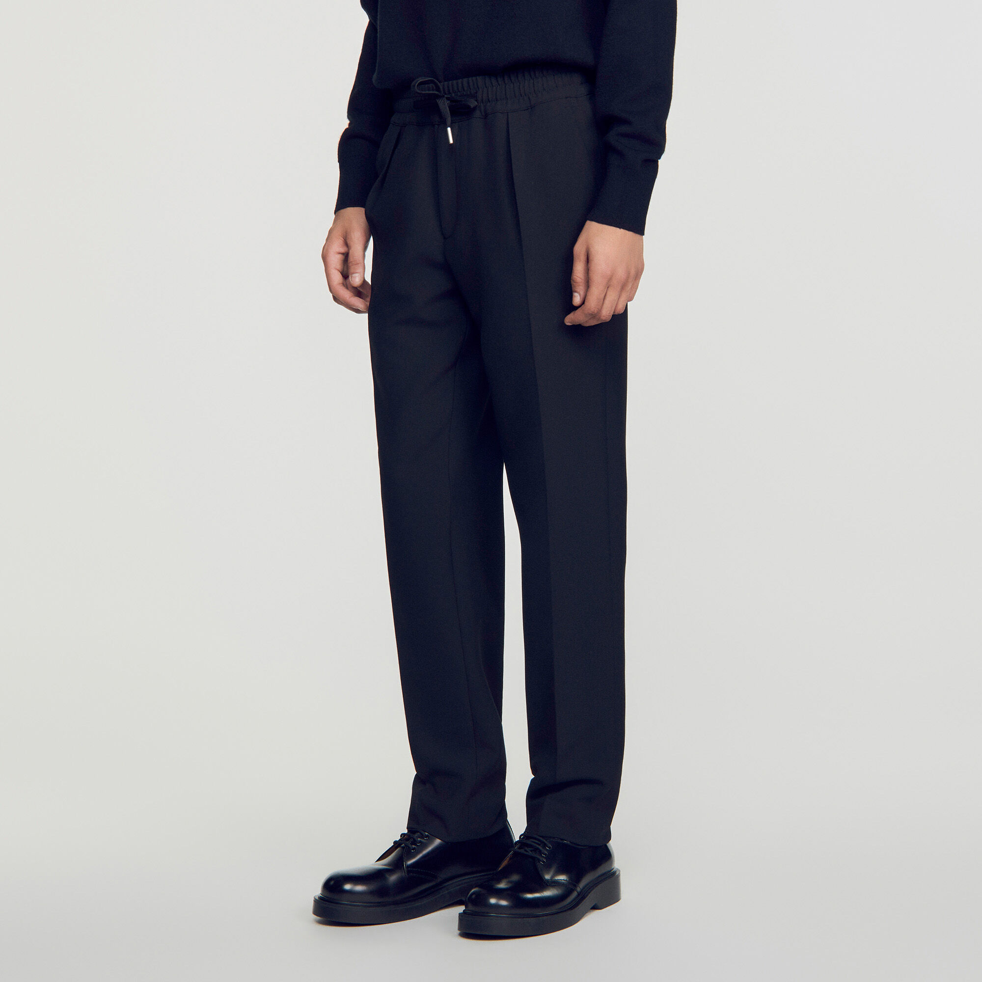 Pantaloni dritti elasticizzati