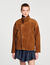 Giubbotto in scamosciato oversize