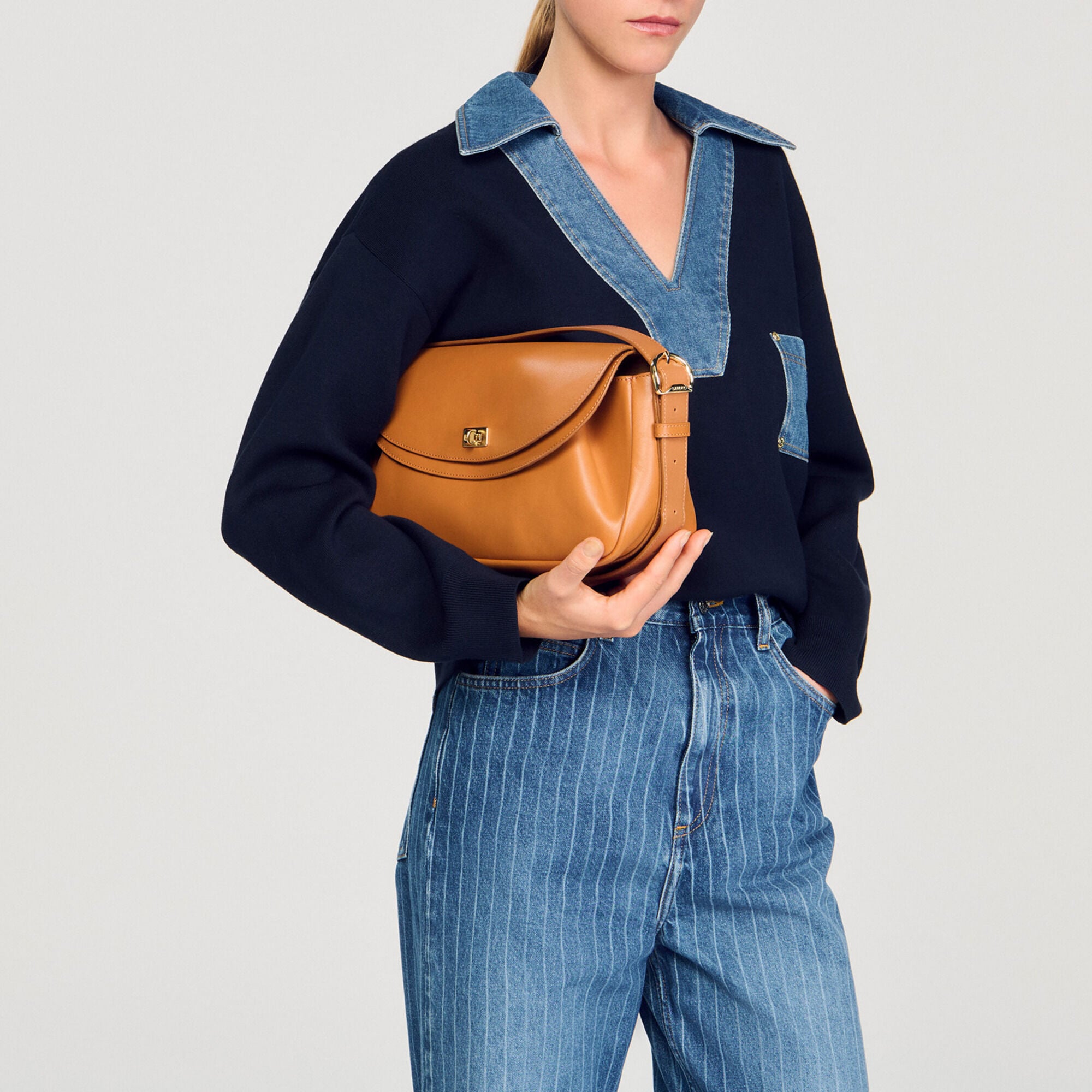 Borsa in pelle liscia Le Mambo - Donna | Sandro