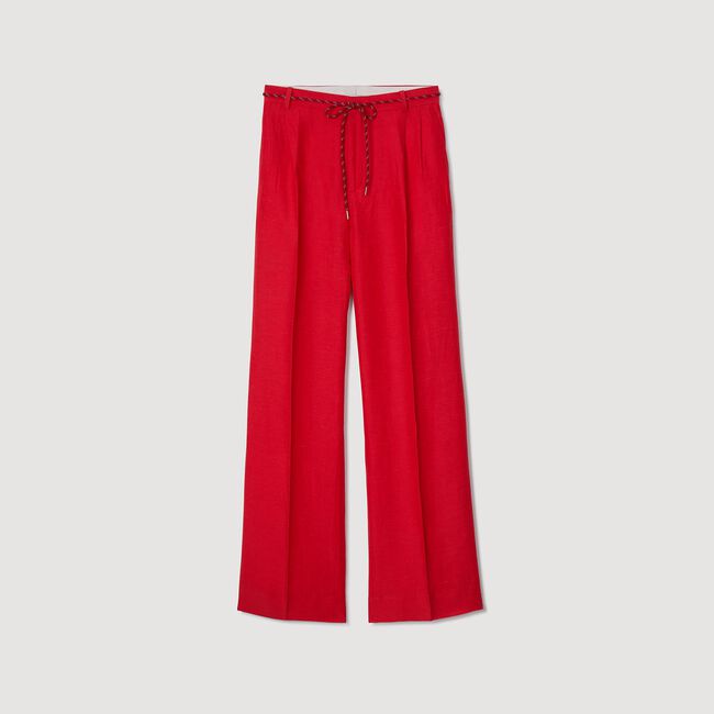 Pantaloni con cintura a cordino