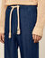 Pantaloni larghi in chambray