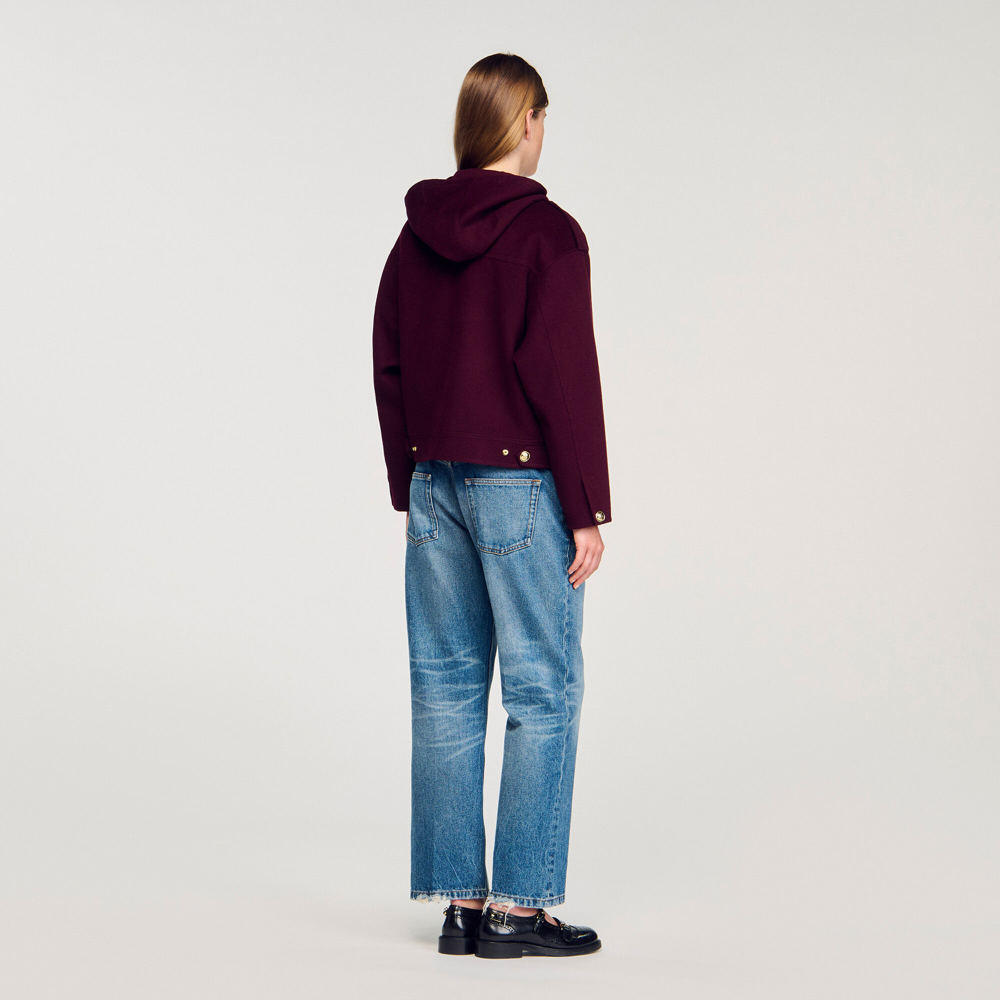 Cappotto in lana double face