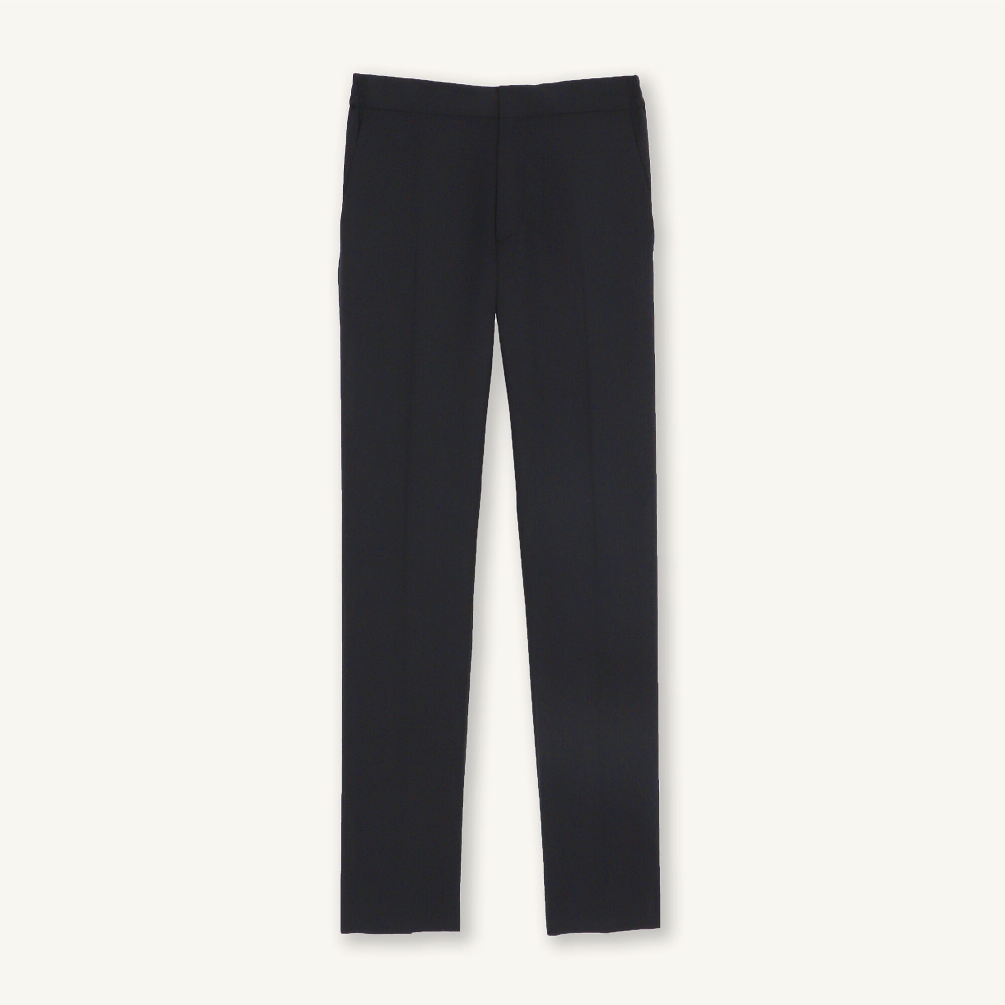 Pantaloni dritti in lana vergine