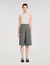 Short lungo plissettato