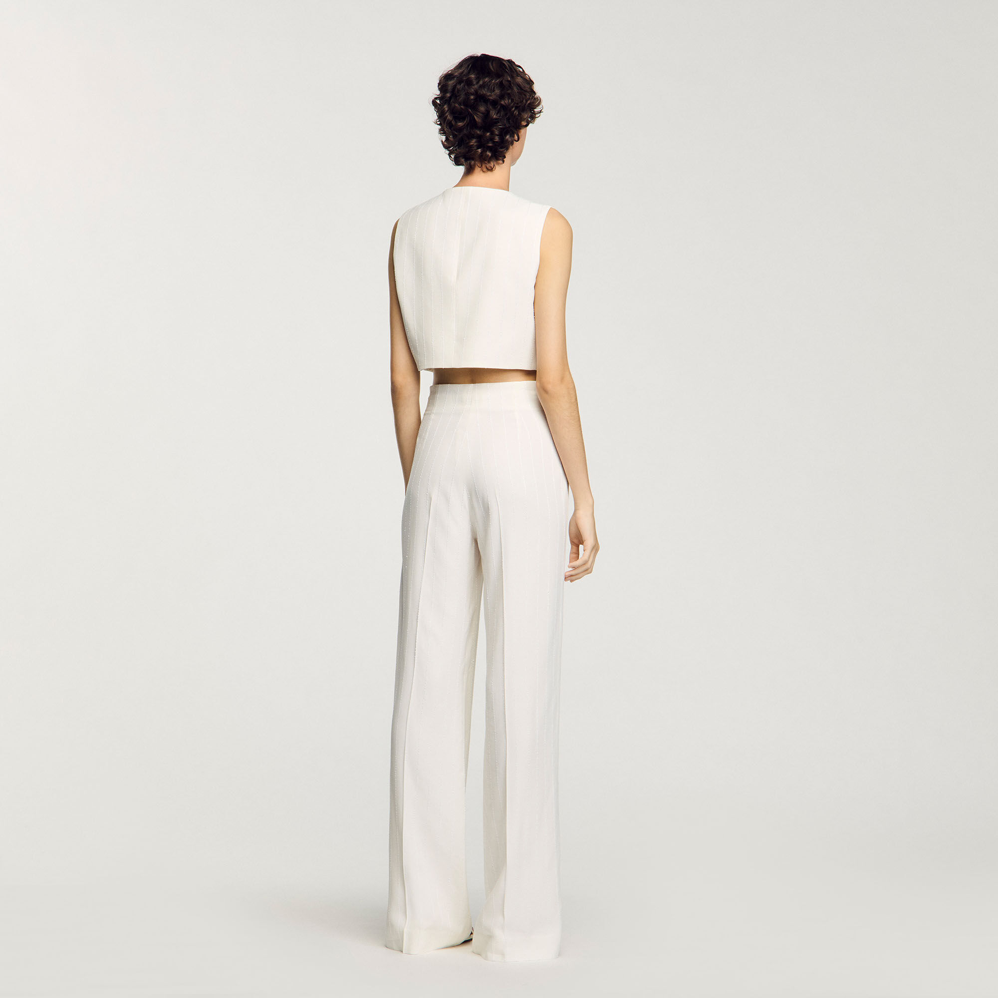 Pantaloni da abito con lustrini