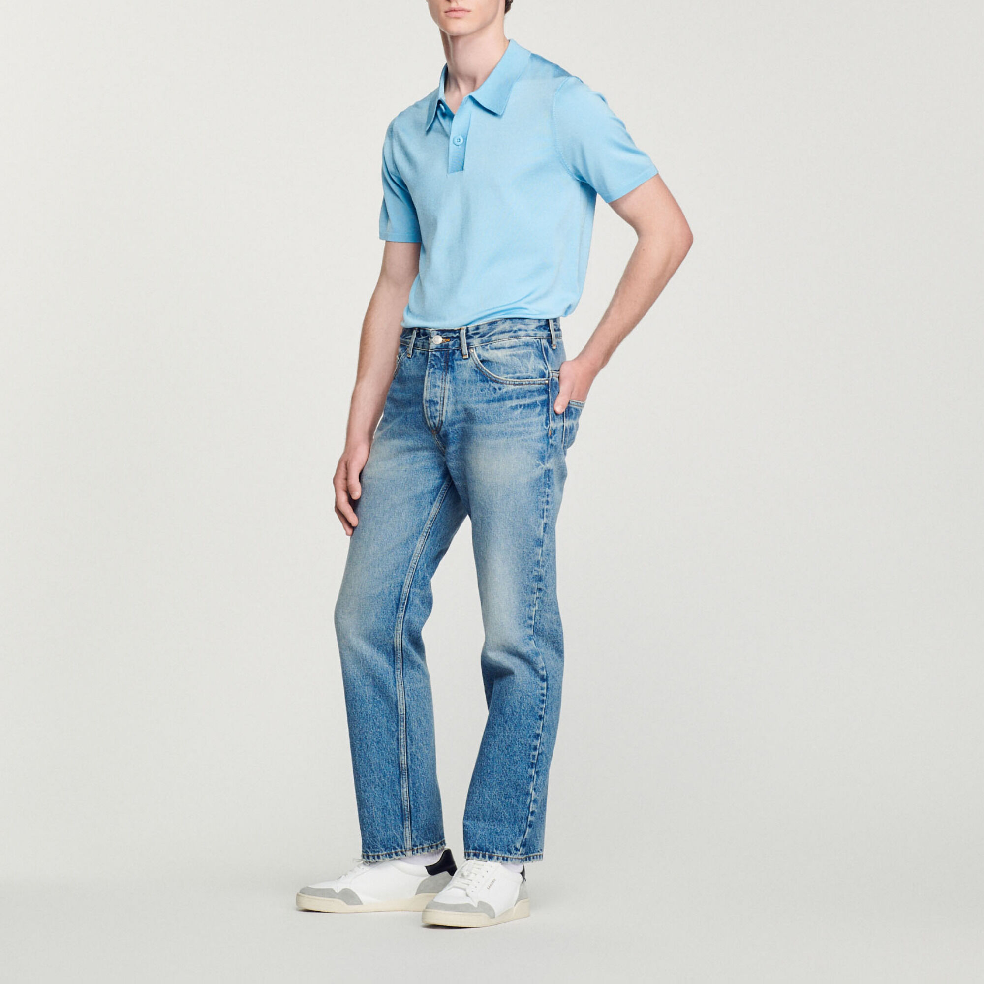 Polo in maglia a maniche corte