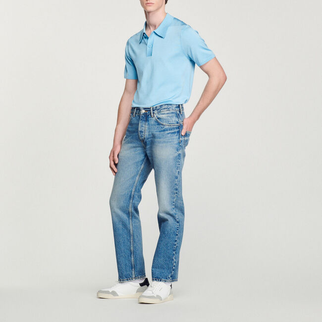 Polo in maglia a maniche corte