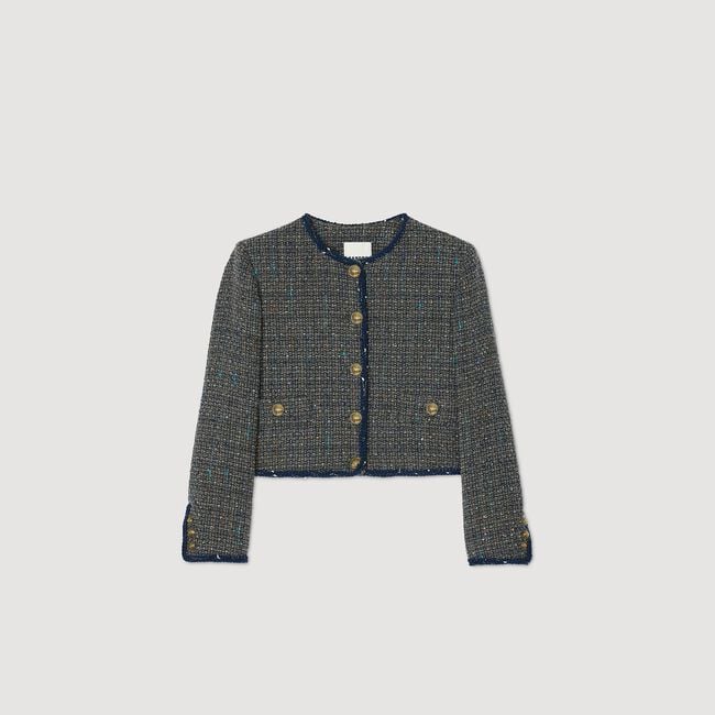 Giacca corta in tweed