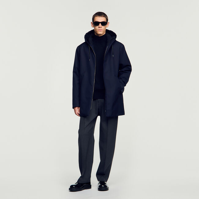 Parka con zip e cappuccio - Uomo | Sandro