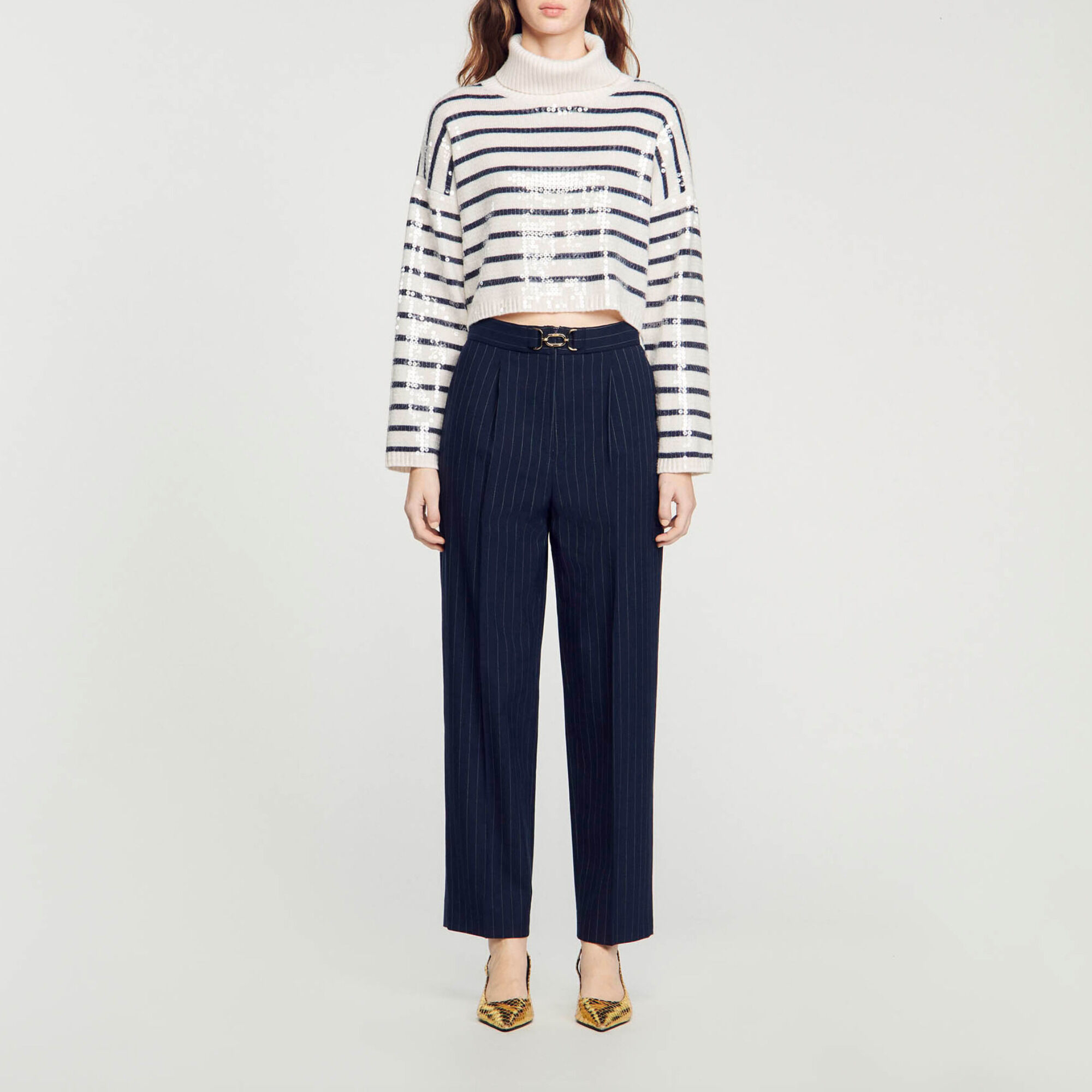 Pantaloni a righe - Donna | Sandro