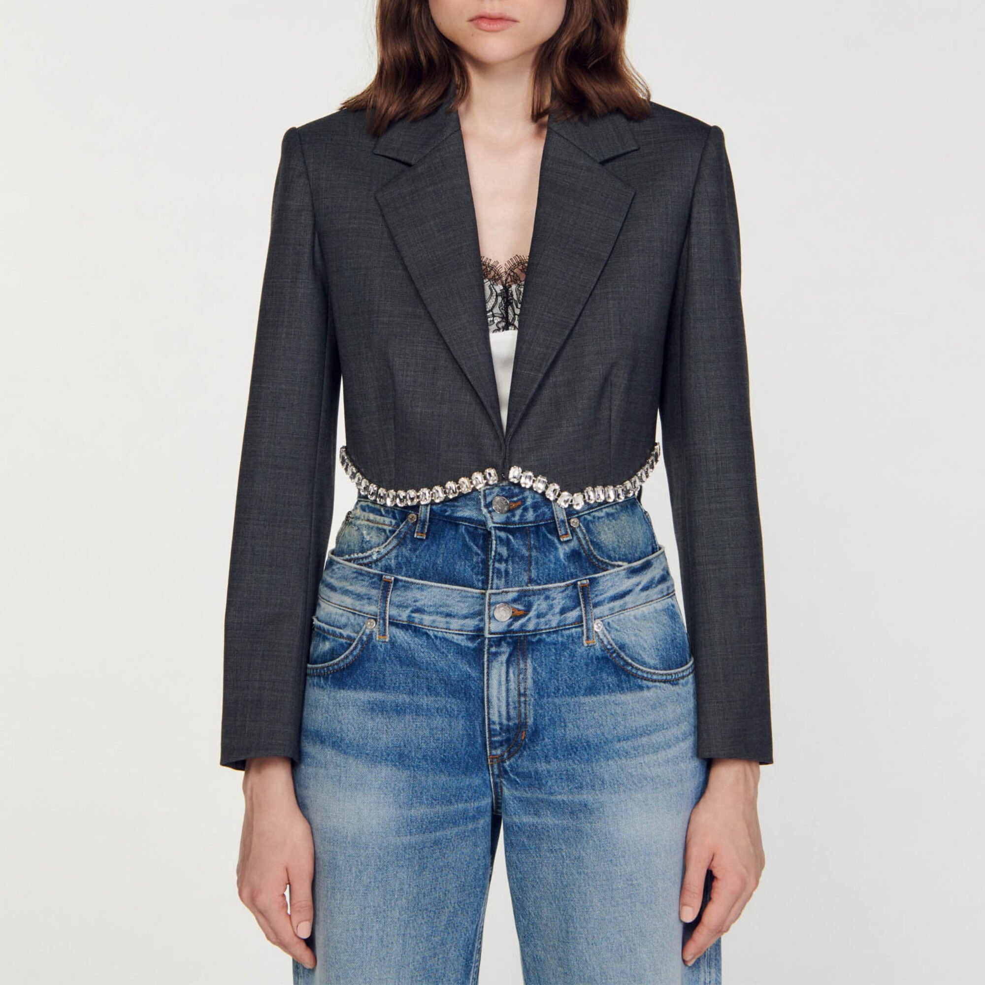 Giacca da tailleur corta