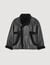Cappotto corto in scamosciato