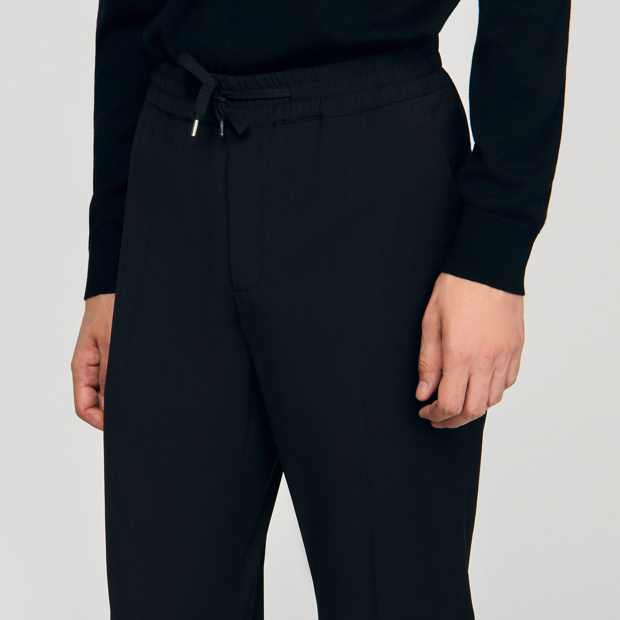 Pantaloni dritti elasticizzati